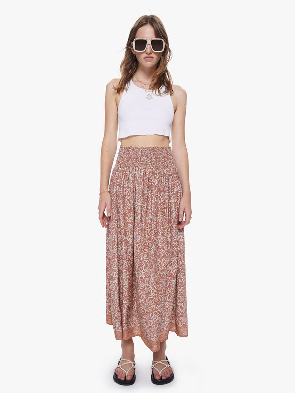 Natalie Martin Bella Skirt - Gloriosa Print Sandstone